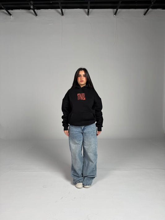 Osoul Oversized-Printed Hoodie